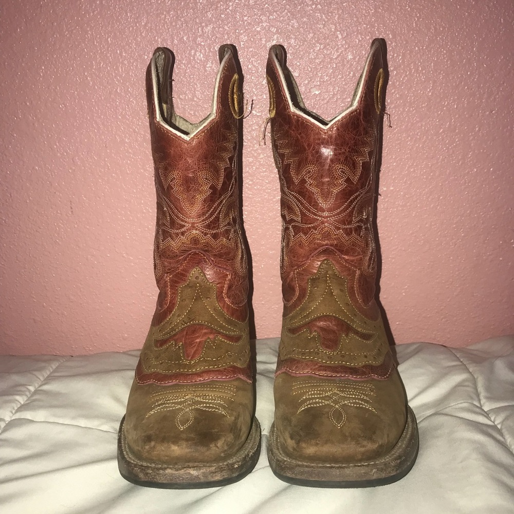 Pink cowboy boots